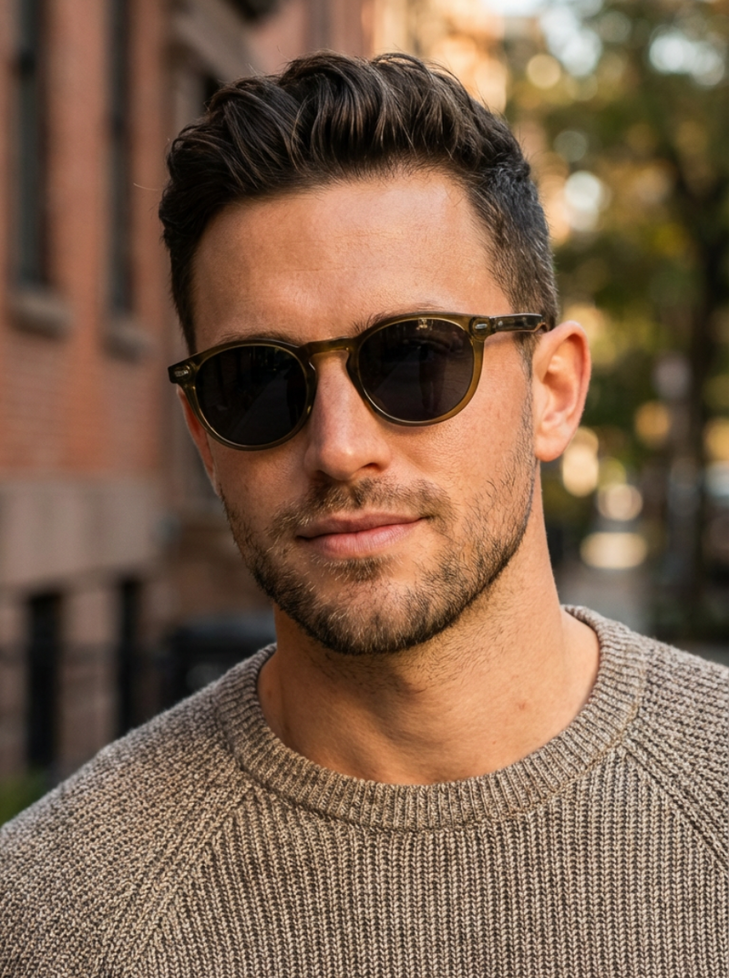Boléro Briar — Round Keyhole Bridge Sunglasses-20
