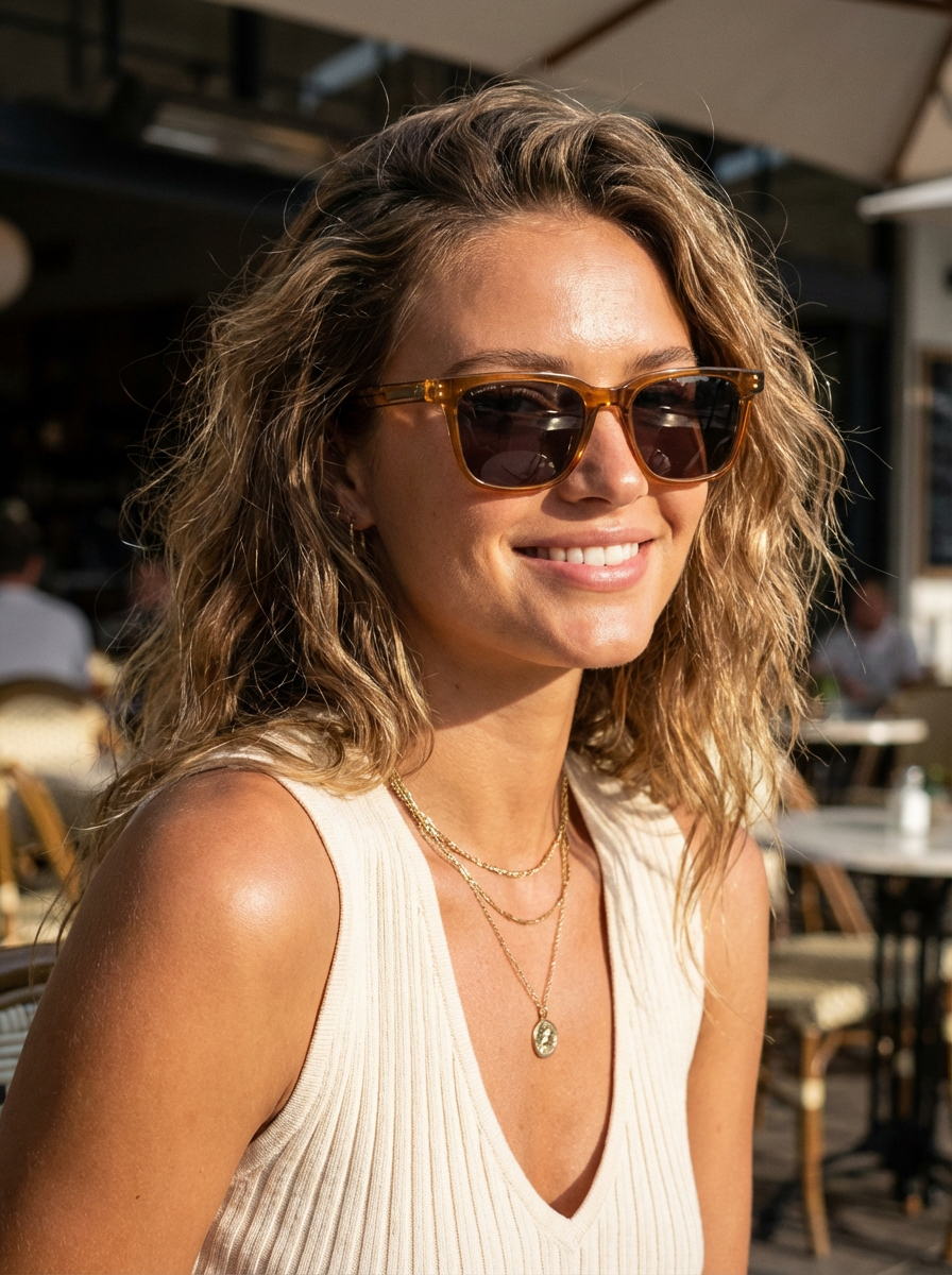 Boléro Vale — Black Classic Square Sunglasses-17