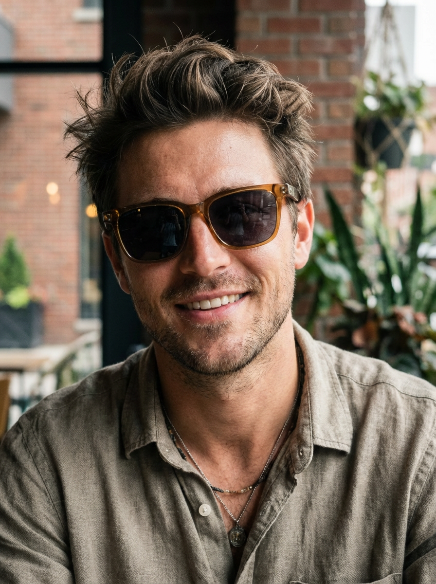 Boléro Vale — Black Classic Square Sunglasses-19