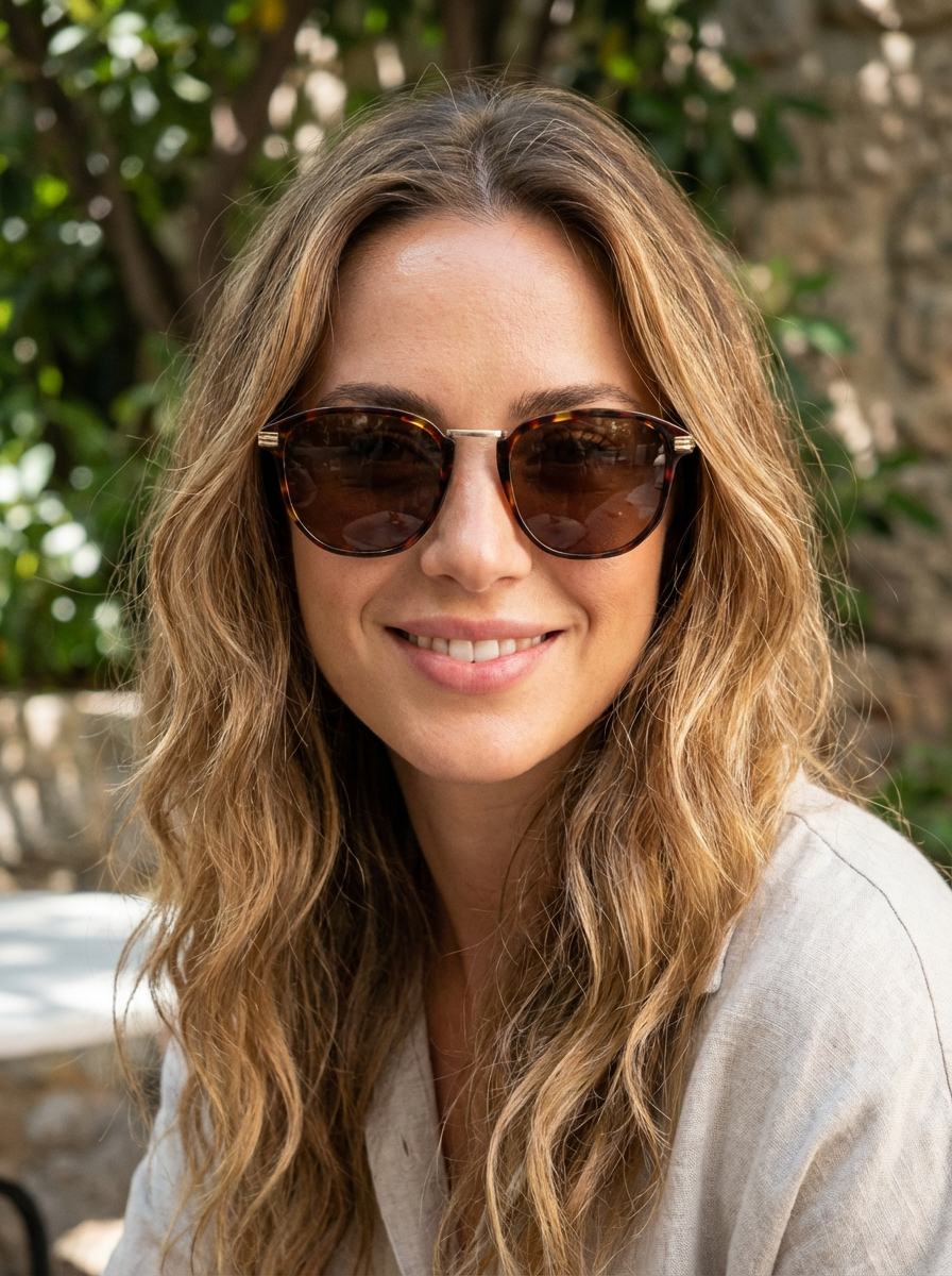 Boléro Roan — Retro Round Sunglasses-9