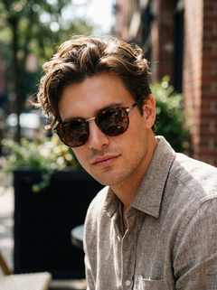 Boléro Roan — Retro Round Sunglasses-12