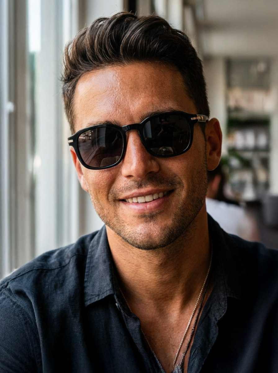 Boléro Quinn — Retro Square Sunglasses-20