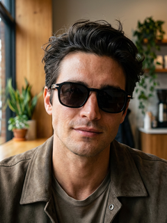 Boléro Quinn — Retro Square Sunglasses-19