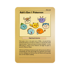 Ash's Gen 1 Pokemon Metal Orica Card-1