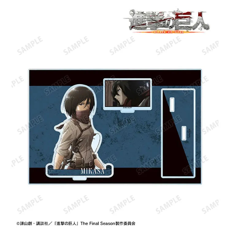 Attack on Titan Anime Merch - Mikasa Ackerman BIG Acrylic Stand w/Part-3