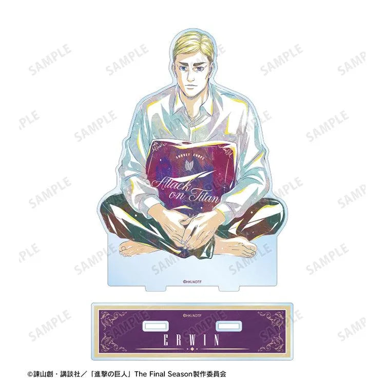 Attack on Titan Anime Merch - New Illustration Erwin Relax ver. Big Acrylic Stand-3