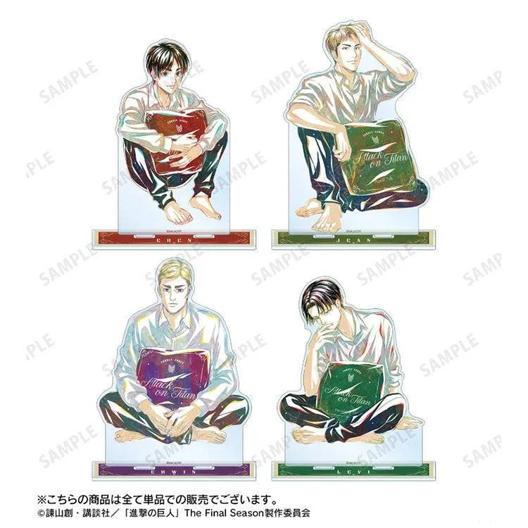 Attack on Titan Anime Merch - New Illustration Erwin Relax ver. Big Acrylic Stand-2