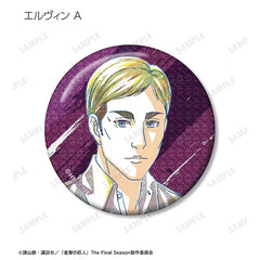 Attack on Titan Anime Merch - Trading Ani-Art Glitter Tin Badge New Illustration Tea Time ver.-4
