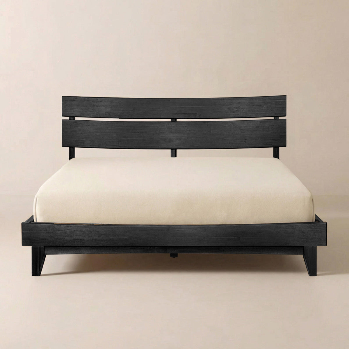 [Compre 1 y Reciba 1] Estructura de cama y mesita de noche de madera maciza Aurora