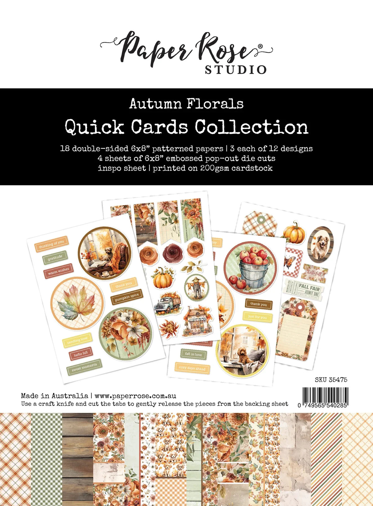 Autumn Florals Quick Card Collection 35475-1