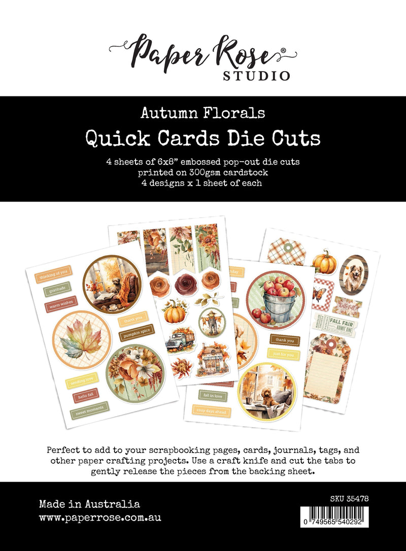 Autumn Florals Quick Card Die Cuts 35478-1