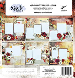 3Quarter Designs - 12" X12" Paper Pack - Autumn Butterfly-8