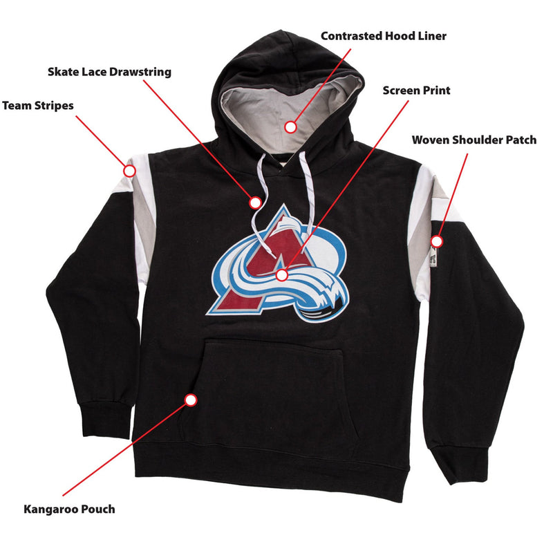 Colorado Avalanche Varsity Retro Style Hoodie-7