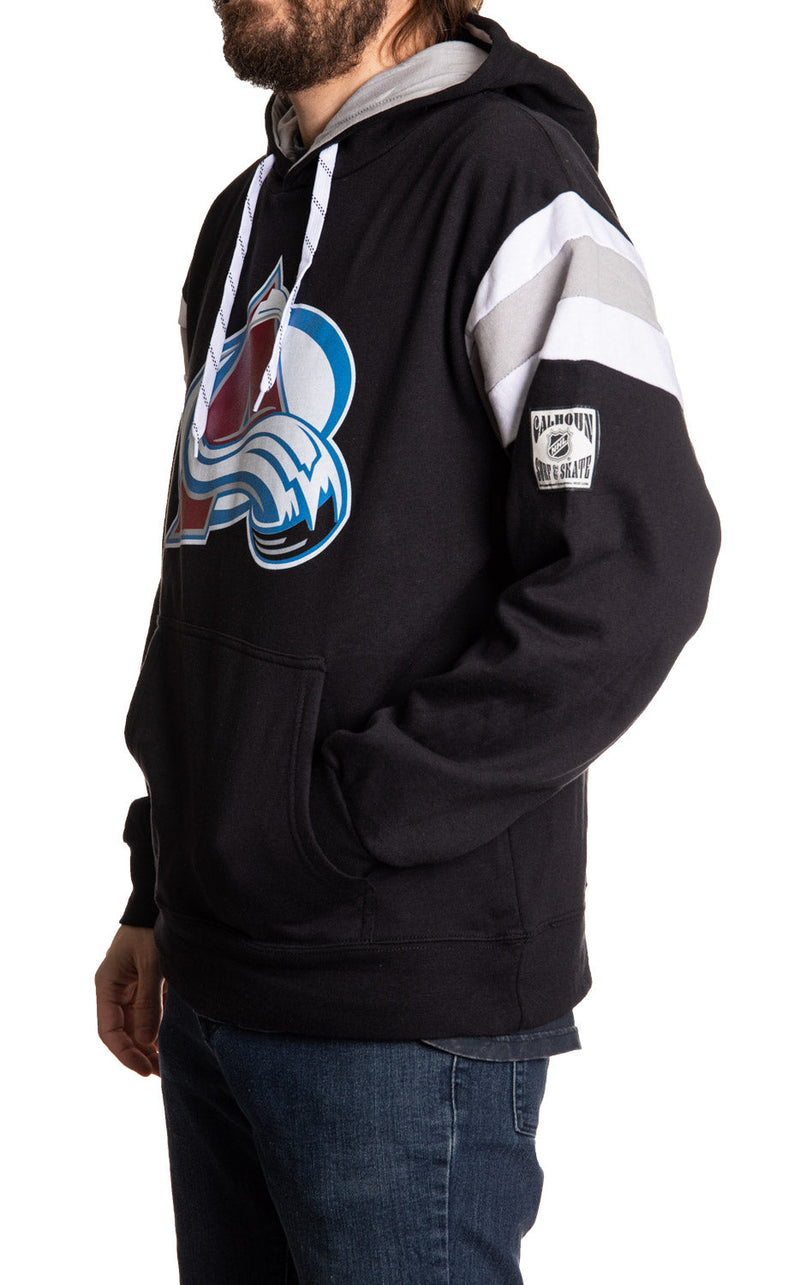 Colorado Avalanche Varsity Retro Style Hoodie-2