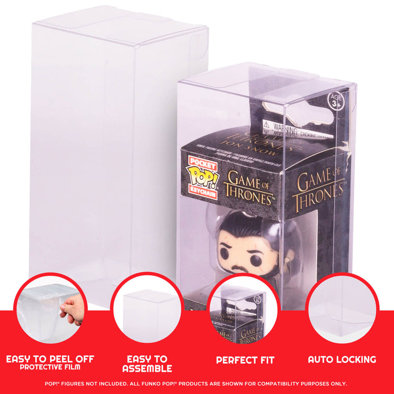 EVORETRO Funko Pop Keychain PET Protectors-4