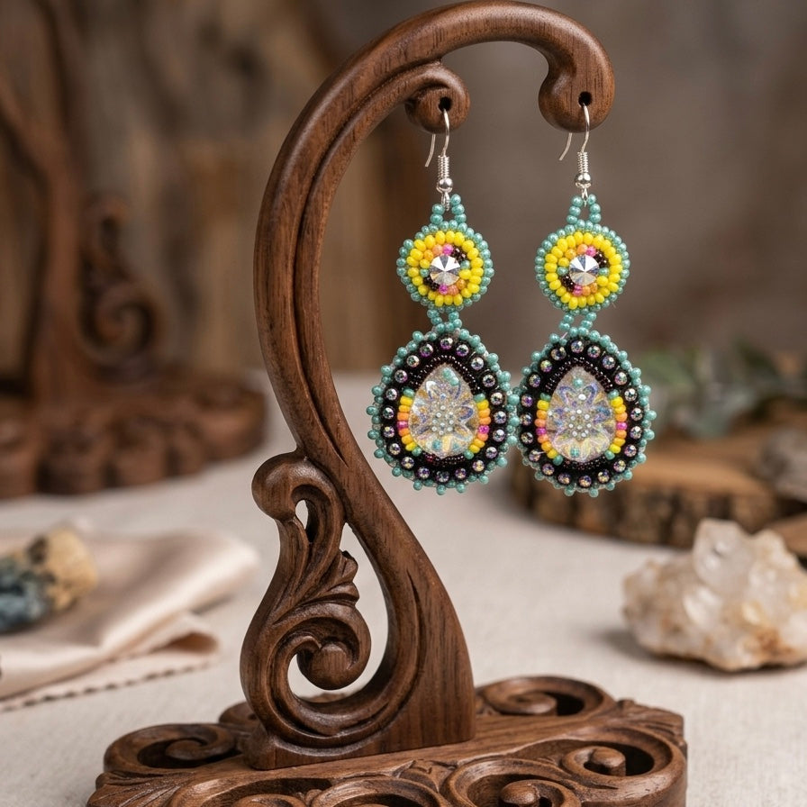 Drop Beaded Earrings(8)-3