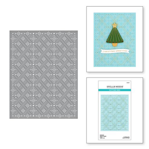 Stitched Starry Argyle Etched Dies from the Christmas Collection-2