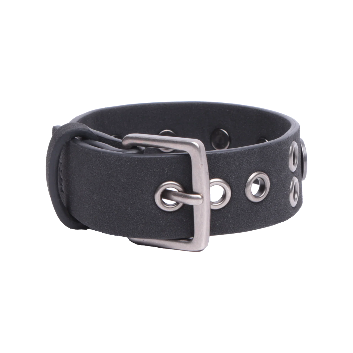 Fallen 'Rivet Logo' Cuff Bracelet - Black/Silver-2