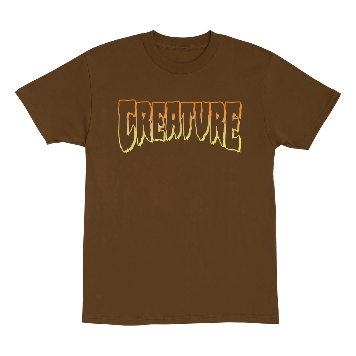 Creature 'Heavyweight Outline Logo' Tee - Brown-1