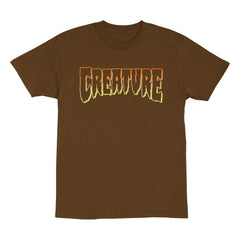Creature 'Heavyweight Outline Logo' Tee - Brown-1