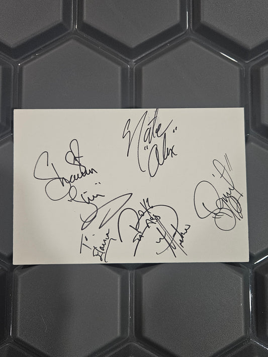 Boyz II Men Group Signed 4x6 Autograph Card with COA