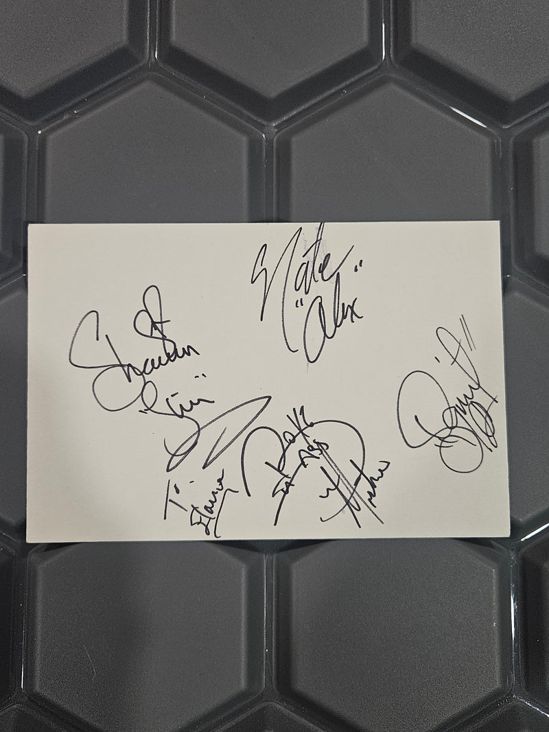 Boyz II Men Group Signed 4x6 Autograph Card with COA-1