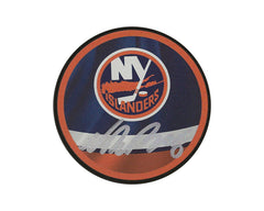 Palet Souvenir Inversé Rétro des Islanders de New York, Autographié par Noah Dobson-1