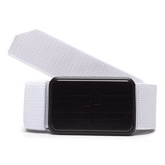 Red Dragon 'Elastic' Belt - White-1