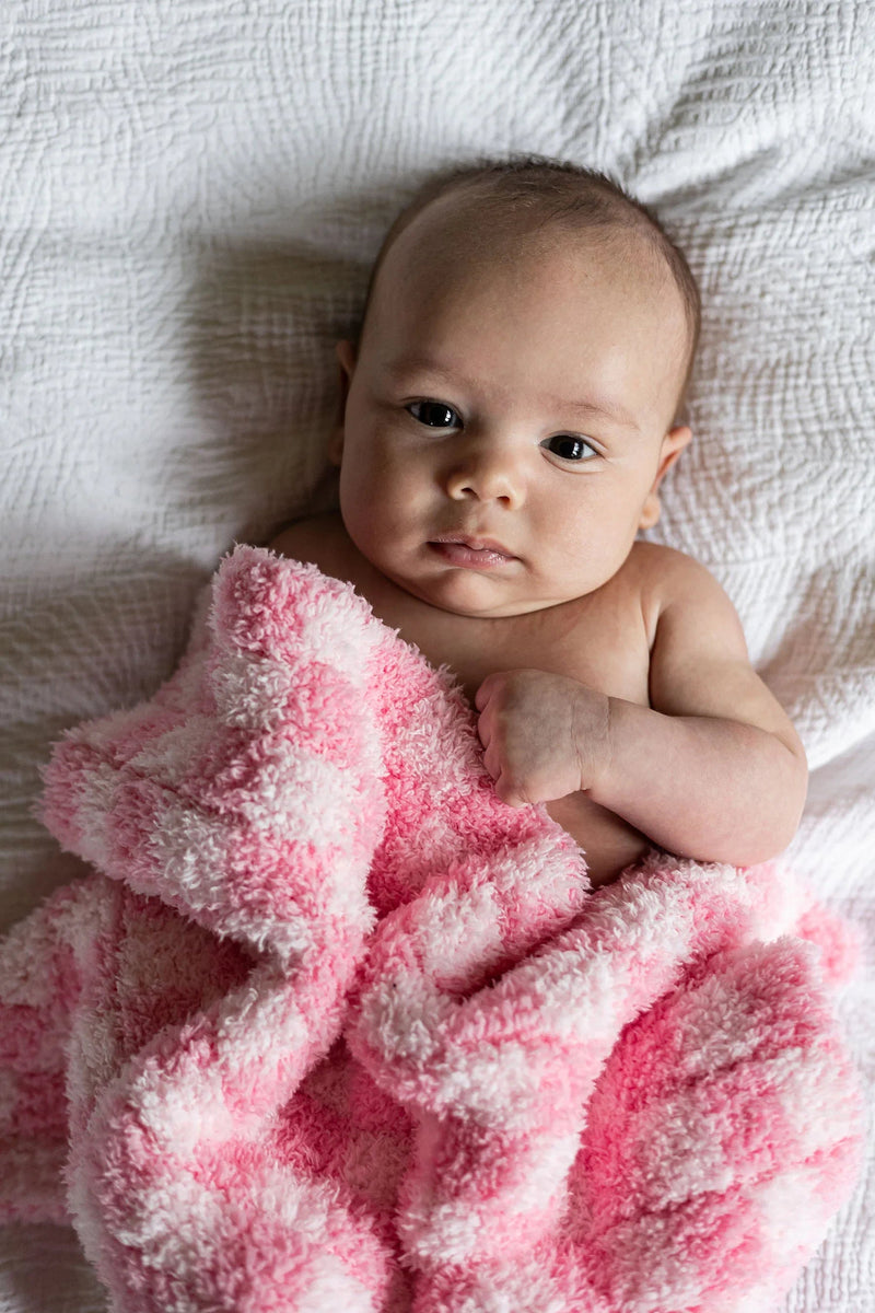 Cotton Candy Check Print Lovey-3