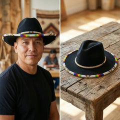 Size-58 Handmade Beaded Hat-2