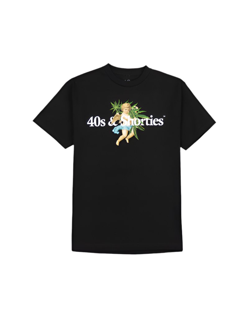 40’s & Shorties 'Weed Angel' Tee - Black-1