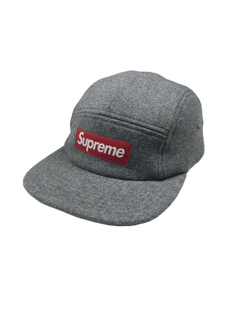 Supreme Wool Fitted Camp Cap - Grey-1