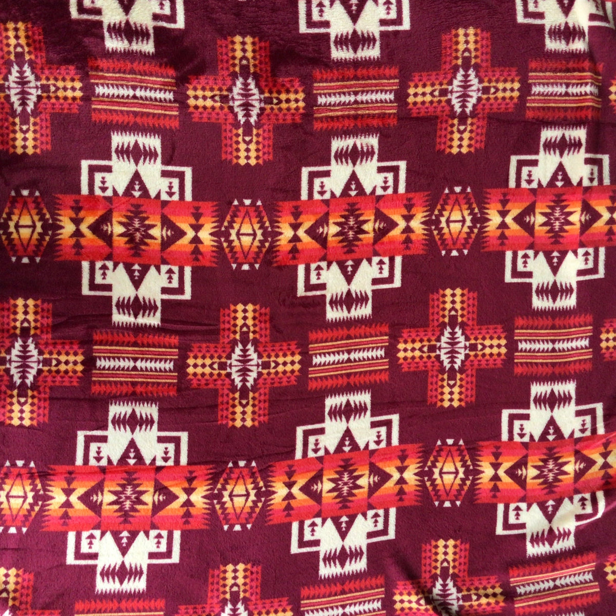 Red Southwestern Style Lightweight Queen Blanket – Cozy & Soft-3