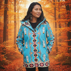 Dacnis Feather 3/4-Length Coat-3
