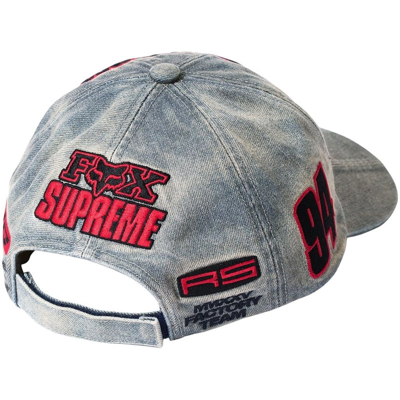 Supreme x Fox Racing 6-Panel Cap - Denim-2