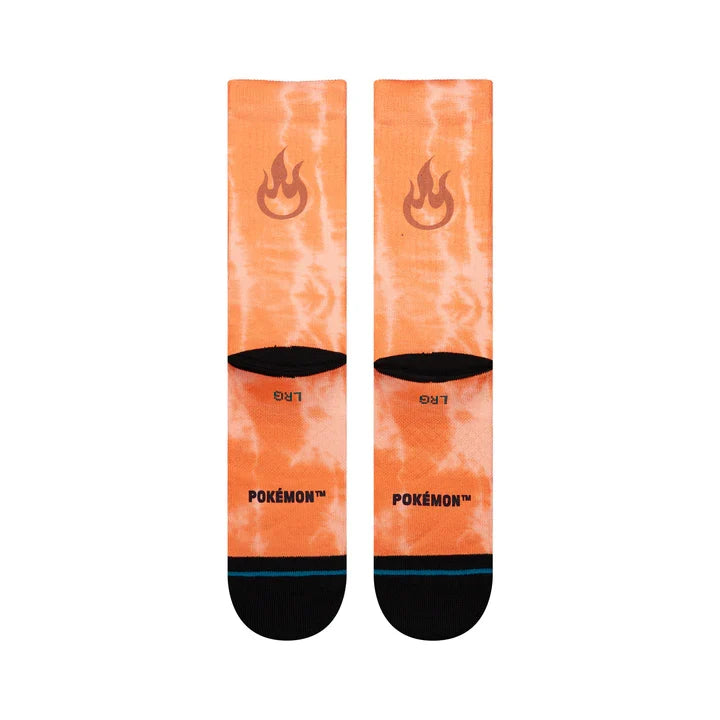 Stance x Pokémon 'Charizard' Crew Socks - Orange-3