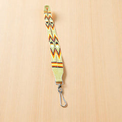Light Yellow Native Beaded Lanyard-1