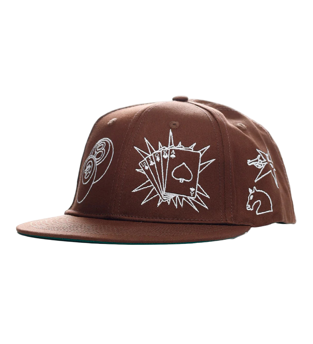 Classic Grip 'Clip Art' Cap - Brown-1