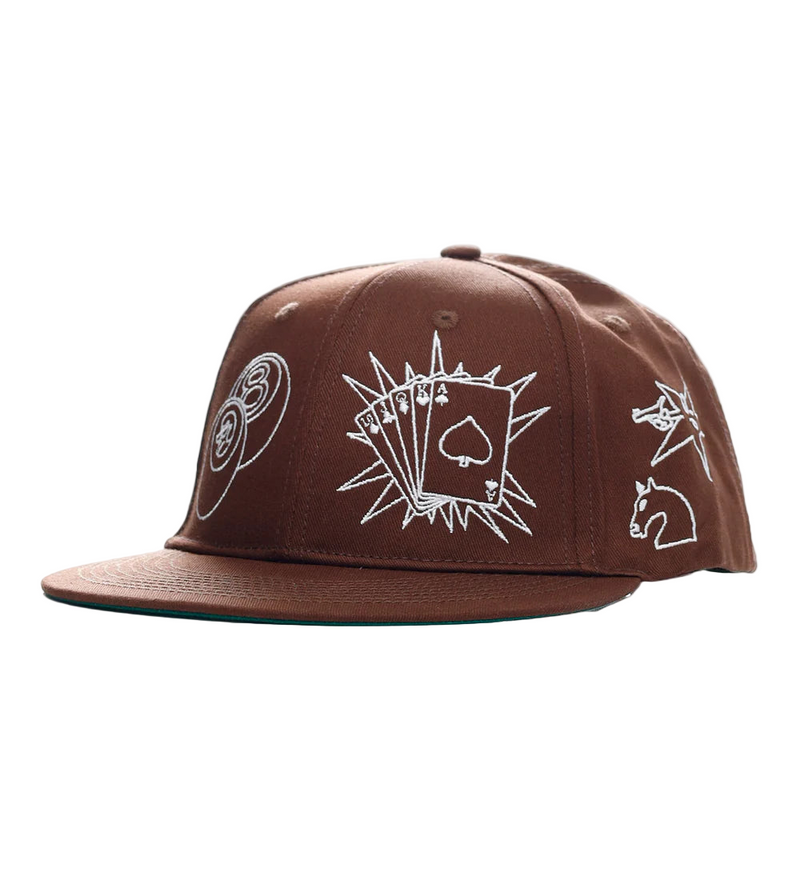 Classic Grip 'Clip Art' Cap - Brown-1
