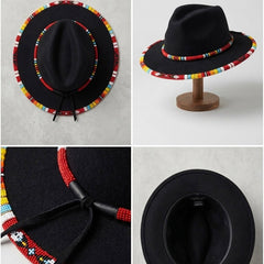Size-61 Handmade Beaded Hat-2