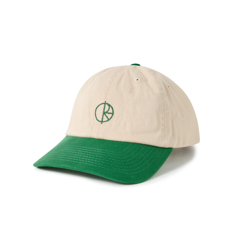 Polar Skate Co. 'Sai Stroke Logo' Cap - Ecru/Green-1
