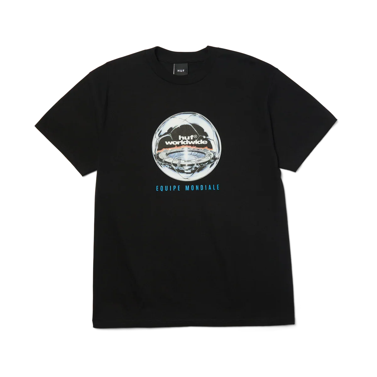 HUF 'Equipe Mondiale' Tee - Black-1