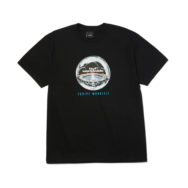 HUF 'Equipe Mondiale' Tee - Black-1