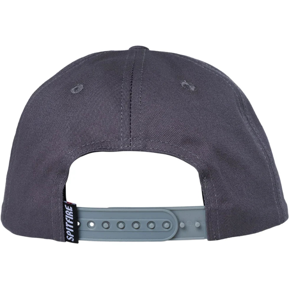 Spitfire 'Gas Mask Script Patch' Snapback Cap - Charcoal-2