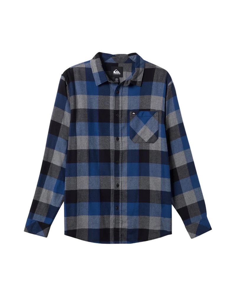 Quiksilver 'Motherfly' Flannel Shirt - Blue-1