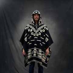 Southwestern style HandMade Wool Poncho-1