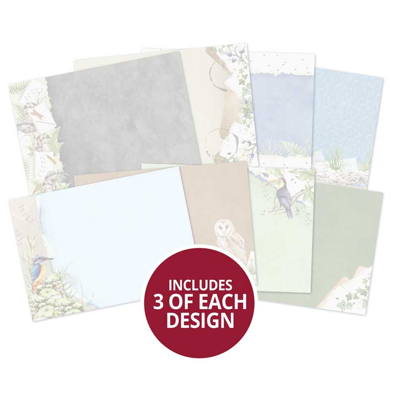 Insertos para tarjetas de lujo Botanical Birds-1