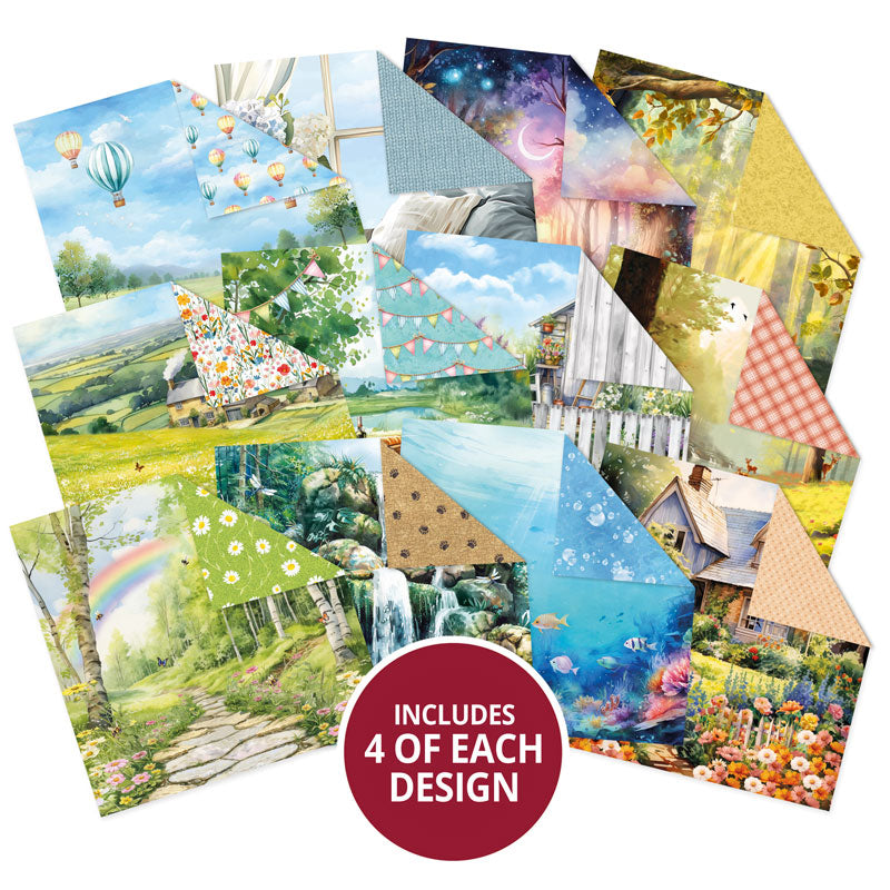 Brilliant Backgrounds - Playful Pals 8" x 8" Paper Pad-2