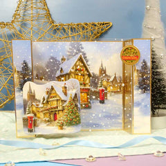 Brilliant Backgrounds - Noël est là Bloc de papier 20x20cm-5