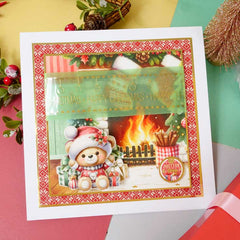 Brilliant Backgrounds - Noël est là Bloc de papier 20x20cm-8